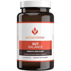 ACTIVATEDYOU Gut Balance, Prebiotic Fiber, Digestive Health, Men and Women’s Prebiotics for Gut Health - (120 Capsules) in Saudi Arabia