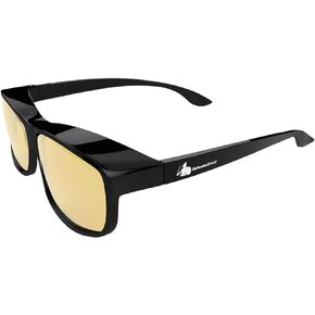 DefenderShield Premium Fit-Over Blue Light Blocking Glasses - Daytime - Yellow Tint to Block Harmful Blue Light from Gaming PC, Laptop and Smartphone Glare - Digital Eye Strain Protection