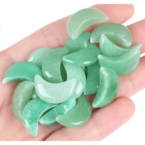 QINJIEJIE 10 PCS Bulk Natural Mini Moon Healing Crystal Amethyst Polished Stones Healing Palm Love Gemstones Set Wholesale Reiki Energy Balancing Meditation Amethyst Gift