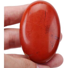 Africa Bloodstone Oval Polished Worry Stones, Natural Oval Healing Palm Pocket Stone Indoor Fountain Stones Massage Energy Crystal in Kuwait