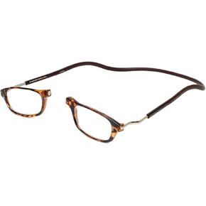 Calabria Snap Magnetic Bridge Front Connect L-XL Reading Glasses Clear or Blue Light Lens Men Women Around Neck Hang Readers in Saudi Arabia