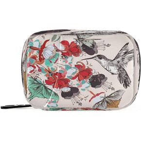 Naanle Flowers and Leaves Pill Box 7 Day Pill Case Travel Pill Organizer Bag with Zipper Portable Weekly Case Compact Size for Vitamin Supplement Holder in Kuwait