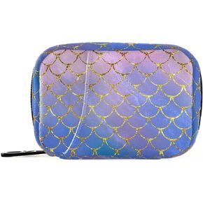 Naanle Vintage Sunflower Bee Pill Box 7 Day Pill Case Travel Pill Organizer Bag with Zipper Portable Weekly Case Compact Size for Vitamin Supplement Holder in Kuwait