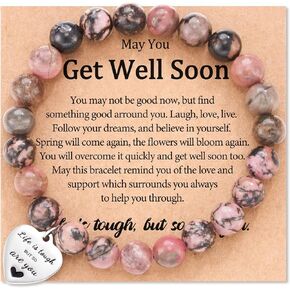 Lanqueen احصل على هدايا جيدة قريبًا للنساء/الرجال، الحياة الحجرية الطبيعية صعبة ولكن أيضًا أنت سوار هدايا ملهمة للنساء الأخت أفضل الأصدقاء in Kuwait