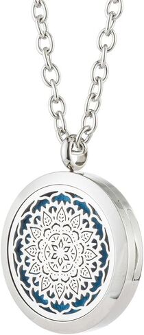 قلادة ناشرة الزيوت العطرية من جيلكوني، قلادة للعلاج العطري، قلادة من الفولاذ المقاوم للصدأ، مجوهرات العطر للنساء، الأخت، الزوجة in Kuwait