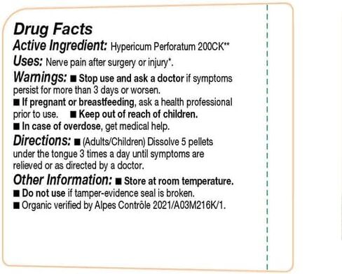 OLLOIS Hypericum Perforatum 200ck عضوي، خالي من اللاكتوز، طب المثلية موافق للشريعة اليهودية، 80 حبة (عبوة من 3) in Saudi Arabia