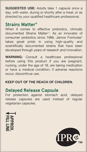 Jarrow Formulas Jarro-Dophilus Ultra Gut Rescue - 50 مليار وحدة تشكيل مستعمرة لكل وجبة - البروبيوتيك يستعيد ويحمي ويحافظ على النباتات المعوية - 60 حصة (إصدار متأخر) in Saudi Arabia