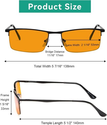 Eyekepper Quality Spring Hinges Half-Rim Computer Readers Reading Glasses in Kuwait