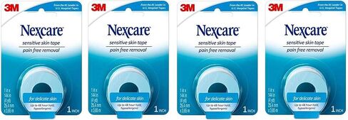 شريط 3M Nexcare للبشرة الحساسة مقاس 1 × 4 ياردة (عبوة من 4 قطع) in Saudi Arabia