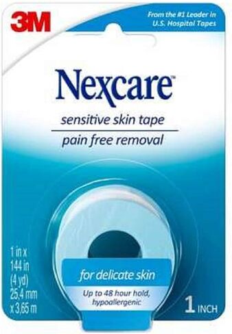 شريط 3M Nexcare للبشرة الحساسة مقاس 1 × 4 ياردة (عبوة من 4 قطع) in Saudi Arabia