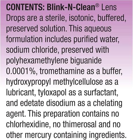 قطرات عدسة Blink-N-Clean كاملة، 0.5 أونصة سائلة in Kuwait