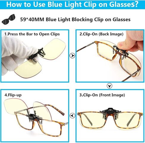 نظارات CAXMAN الزرقاء التي تحجب الضوء على نظارات ألعاب الكمبيوتر نظارات النوم للنظارات الطبية أو القراء للرجال والنساء مقاس متوسط ​​قابل للطي in Kuwait