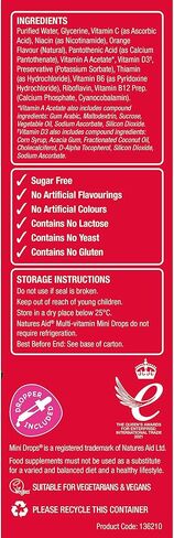 سائل متعدد الفيتامينات من ناتشورز ايد للاطفال - الحجم 50 مل in Kuwait