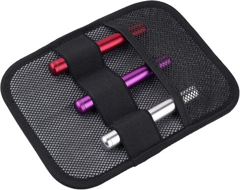 3 عبوات من أنبوب معدني من الألومنيوم مقاس 4.4 بوصة، أنبوب سفر خفيف الوزن ممتاز للحمل اليومي الأنيق (الأحمر والأرجواني والفضي) in Kuwait