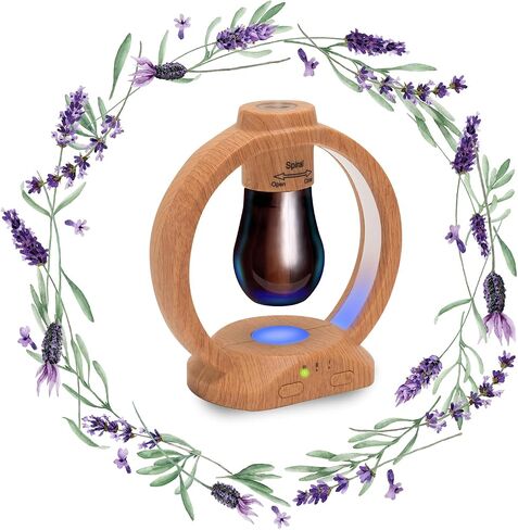موزع روائح عطرية لاسلكي من Adirigo - موزع روائح الزيوت العطرية بدون ماء مدمج في ثلاثة أوضاع رذاذ وأربعة مصابيح LED ملونة لغرفة النوم المنزلية والحمام مجموعة من ثلاث زجاجات من الزيوت العطرية in Kuwait