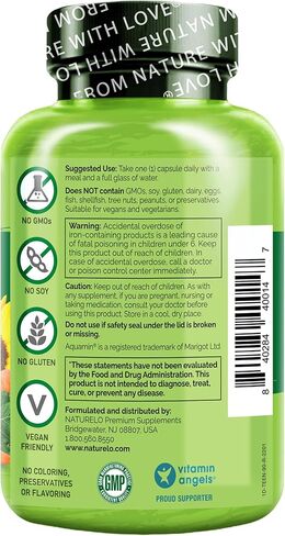 NATURELO One Daily Multivitamin للمراهقين - مع الفيتامينات والمعادن للمراهقين والبنات - مكمل للأطفال النشطين - غير معدل وراثيًا - نباتي ونباتي - 90 كبسولة in Kuwait