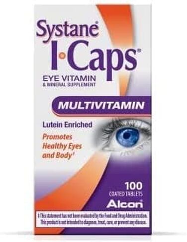 أقراص مغلفة بالفيتامينات المتعددة من آي كابس إم في - 100 قرص، عبوة من قطعتين in Kuwait