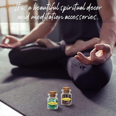 UFEEL Crystals for Witchcraft Bottles - 45 PCS Different Gemstone and Crystals for Spell Jars - Small Crystal Chips - Healing Crystals for Witchcraft, Great Choice for Gift, Collection and Home Decor in Kuwait