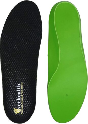 Everhealth Insoles Shoe Inserts for Men Women Shock Absorption, Soft Cushioning Shoe Insoles for Plantar Fasciitis Flat Feet Heel Pain Relief, Comfort Replacement Insole for Walking Running Hiking in Kuwait