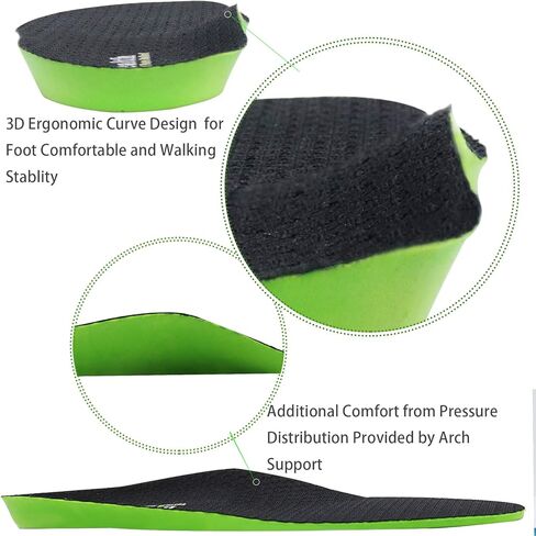 Everhealth Insoles Shoe Inserts for Men Women Shock Absorption, Soft Cushioning Shoe Insoles for Plantar Fasciitis Flat Feet Heel Pain Relief, Comfort Replacement Insole for Walking Running Hiking in Kuwait