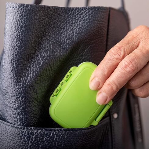 فارز صندوق حبوب الدواء - 3 مساحات تخزين كبيرة لتنظيم الأدوية أثناء السفر - صناديق تذكير منظمة للأدوية اليومية / الأسبوعية بعلبة تذكير منظمة، 7 مرات في اليوم واليوم والمساء in Kuwait