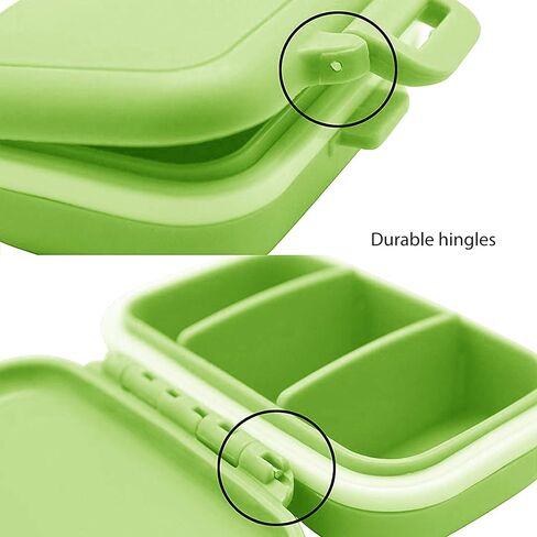 فارز صندوق حبوب الدواء - 3 مساحات تخزين كبيرة لتنظيم الأدوية أثناء السفر - صناديق تذكير منظمة للأدوية اليومية / الأسبوعية بعلبة تذكير منظمة، 7 مرات في اليوم واليوم والمساء in Kuwait