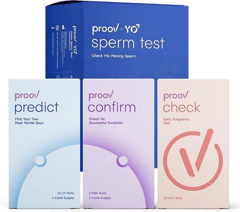 مجموعة أدوات Proov Hers & His للخصوبة | اختبروا خصوبتكم معًا | الجودة الطبية في الاختبارات المنزلية in Kuwait
