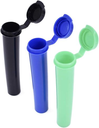 5 قطع من برطمانات حبوب منع الحمل البلاستيكية أنبوب حاوية لزجاجات التبغ والأعشاب والتوابل والزيوت والحرف اليدوية الطبية (لون عشوائي) in Kuwait