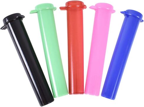 5 قطع من برطمانات حبوب منع الحمل البلاستيكية أنبوب حاوية لزجاجات التبغ والأعشاب والتوابل والزيوت والحرف اليدوية الطبية (لون عشوائي) in Kuwait