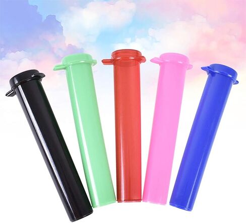 5 قطع من برطمانات حبوب منع الحمل البلاستيكية أنبوب حاوية لزجاجات التبغ والأعشاب والتوابل والزيوت والحرف اليدوية الطبية (لون عشوائي) in Kuwait