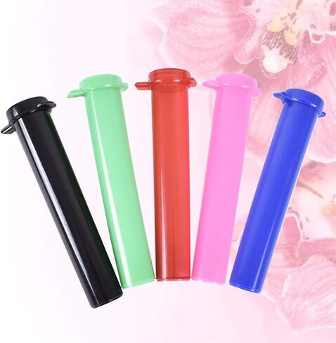 5 قطع من برطمانات حبوب منع الحمل البلاستيكية أنبوب حاوية لزجاجات التبغ والأعشاب والتوابل والزيوت والحرف اليدوية الطبية (لون عشوائي) in Kuwait