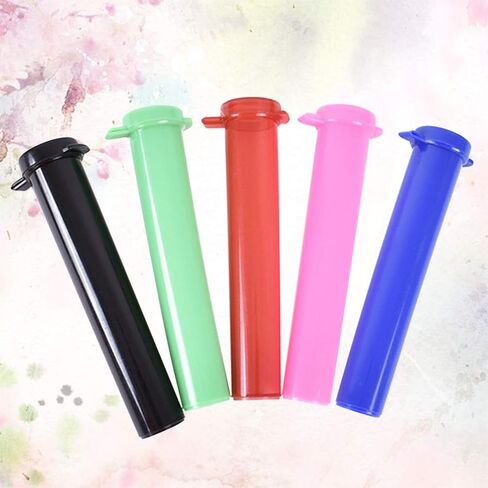 5 قطع من برطمانات حبوب منع الحمل البلاستيكية أنبوب حاوية لزجاجات التبغ والأعشاب والتوابل والزيوت والحرف اليدوية الطبية (لون عشوائي) in Kuwait