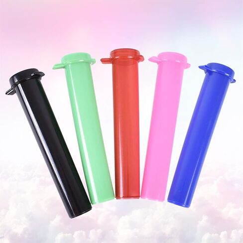 5 قطع من برطمانات حبوب منع الحمل البلاستيكية أنبوب حاوية لزجاجات التبغ والأعشاب والتوابل والزيوت والحرف اليدوية الطبية (لون عشوائي) in Kuwait