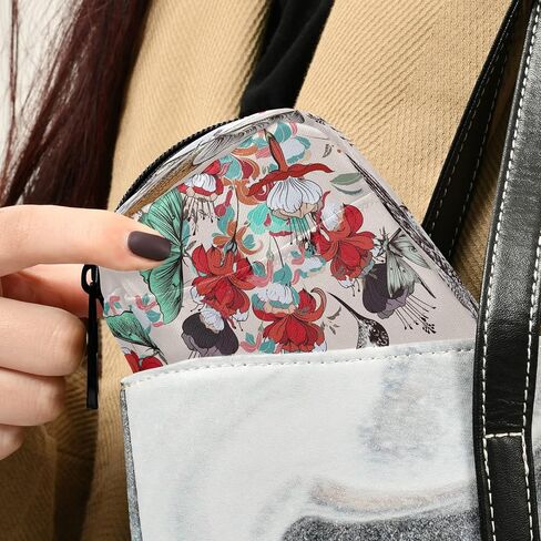 Naanle Flowers and Leaves Pill Box 7 Day Pill Case Travel Pill Organizer Bag with Zipper Portable Weekly Case Compact Size for Vitamin Supplement Holder in Kuwait