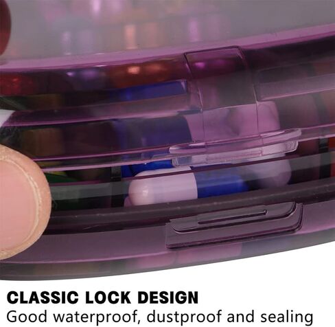 صندوق توزيع حبوب الدواء اليومي للسفر مكون من 6 اقسام لتخزين الادوية والادوية والادوية والمكملات الغذائية والفيتامينات والادوية in Kuwait