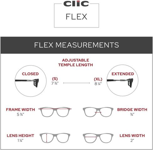 نظارات القراءة المغناطيسية من كليك، قارئات الكمبيوتر، عدسات قابلة للاستبدال، هياكل قابلة للتعديل، مرنة in Kuwait