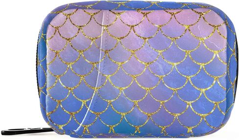 Naanle Vintage Sunflower Bee Pill Box 7 Day Pill Case Travel Pill Organizer Bag with Zipper Portable Weekly Case Compact Size for Vitamin Supplement Holder in Kuwait