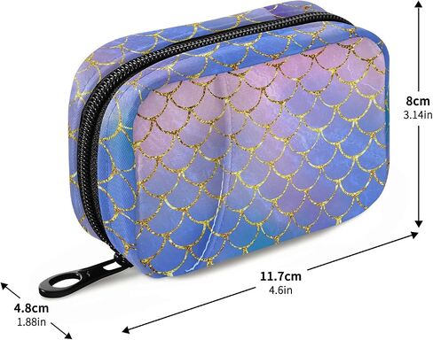Naanle Vintage Sunflower Bee Pill Box 7 Day Pill Case Travel Pill Organizer Bag with Zipper Portable Weekly Case Compact Size for Vitamin Supplement Holder in Kuwait