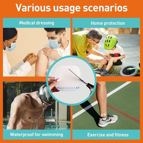 Careland Hydrocolloid Bandages - Advanced Fast Healing | 40 Pack | Waterproof Bandages for Wounds,Finger, Closure & Blister Treatment | Reduces Scarring | Suitable for Foot, Toe, Heel Protection in Kuwait
