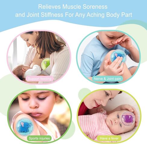 عبوات ثلج للأطفال من Pallesen من أجل Boo Boos، 3 عبوات ثلج Boo Boo للأطفال الصغار حزمة ثلج للإصابات حزمة ثلج للأطفال قابلة لإعادة الاستخدام، عبوات ثلج على شكل فيل لتخفيف آلام الأطفال والكدمات والحمى والتورم in Kuwait