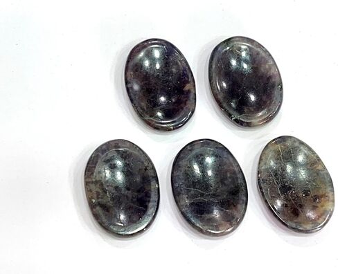 GEMSCITE Natural Gemstone 5 PCS YELLOW AVENTURINE Thumb Worry Stones Crystal Healing Reiki Pocket Palm Stone Positive Energy Love Wellness with Pouch & Crystal Info Cards in Kuwait