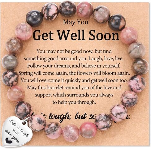 Lanqueen احصل على هدايا جيدة قريبًا للنساء/الرجال، الحياة الحجرية الطبيعية صعبة ولكن أيضًا أنت سوار هدايا ملهمة للنساء الأخت أفضل الأصدقاء in Kuwait