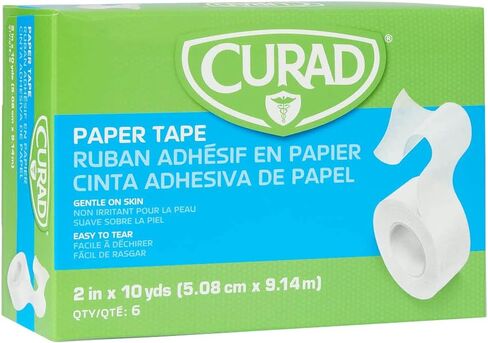 شريط ورقي من ميدلاين NON270002Z، عرض 2 بوصة، طول 10 ياردة، عبوة من 6 قطع in Kuwait