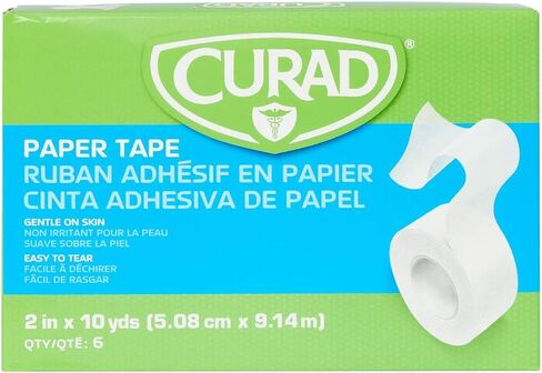 شريط ورقي من ميدلاين NON270002Z، عرض 2 بوصة، طول 10 ياردة، عبوة من 6 قطع in Kuwait