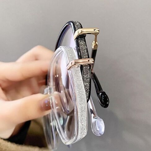 نظارات قراءة عصرية محمولة مضادة للضوء الأزرق للنساء من Glassify، قارئ خفيف للغاية، نظارات كبيرة متعددة البؤر بإطار كبير in Kuwait
