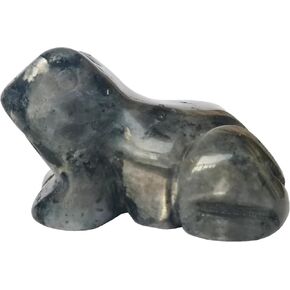 1 Pcs Black Labradorite Frog Crystals and Healing Stone Figurines,1.5 Inches Hand Carved Pocket Animal Room Decor Gemstone in Saudi Arabia