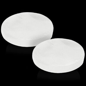 Himalayan Glow WBM Selenite Crystal Charging Plate For Smudging, Healing and Recharging Crystals - 2 Pack,White in Kuwait