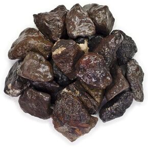 مواد الأحجار الكريمة المنومة: 2 رطل من أحجار المغناطيس (الماجنتيت) من كولورادو، الولايات المتحدة الأمريكية - بلورات طبيعية خام خشنة للكابينة، والجواهري، والتلميع، وتغليف الأسلاك، وشفاء كريستال الويكا والريكي in Kuwait