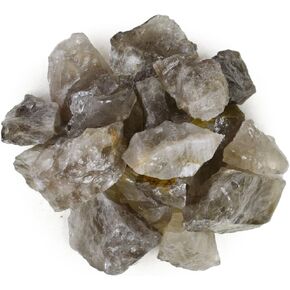 الأحجار الكريمة المنومة أحجار الكوارتز الدخانية الخام من مدغشقر (حوالي 2 رطل) - بلورات طبيعية خام بالجملة للكابينة، والقطع، والجواهري، والتدحرج، والتلميع، وتغليف الأسلاك، وشفاء كريستال الويكا والريكي in Kuwait