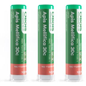 OLLOIS Apis Mellifica 30C عضوي، خالي من اللاكتوز، طب المثلية موافق للشريعة اليهودية، 80 حبة (عبوة من 3) in Saudi Arabia